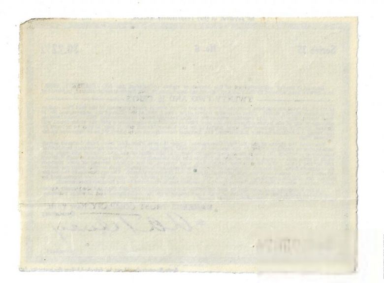 Купон 22,5 цента США Нью-Йорк 1922, 1925, 1928. № 35024 - фото фото фото 1