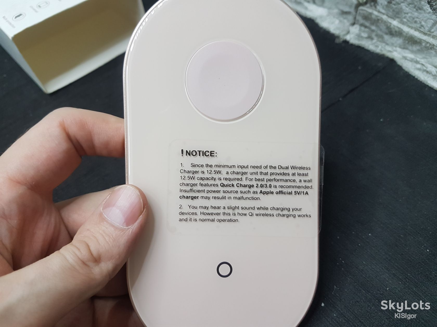 Бездротовий зарядний пристрій Te-rich 2-in-1 Wireless Charger *79703 - фото фото фото 4