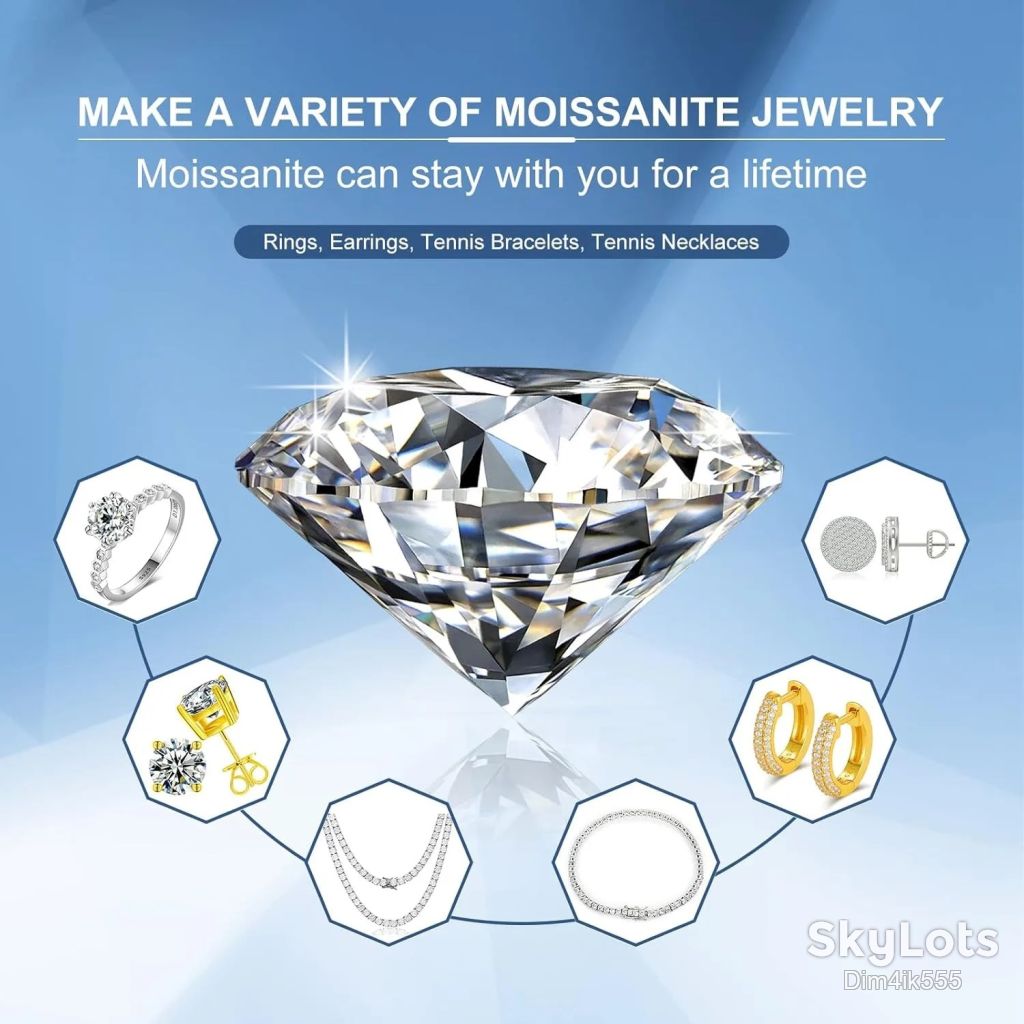 Муассанит     (бриллиант) круглой огранки 3мм 0.1ct - фото фото фото 8