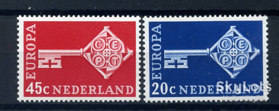 Нидерланды 1968 Европа CEPT Mi 899-900 MNH - фото фото фото 0