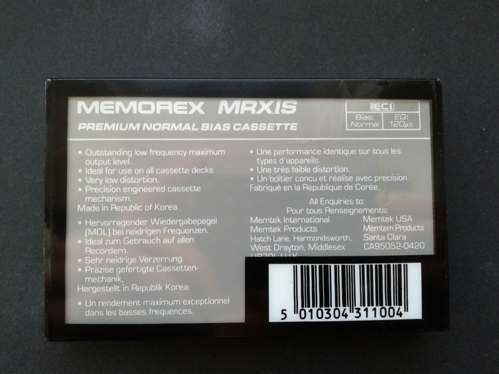 Аудиокассета Memorex MRXI S 60 - фото фото фото 1