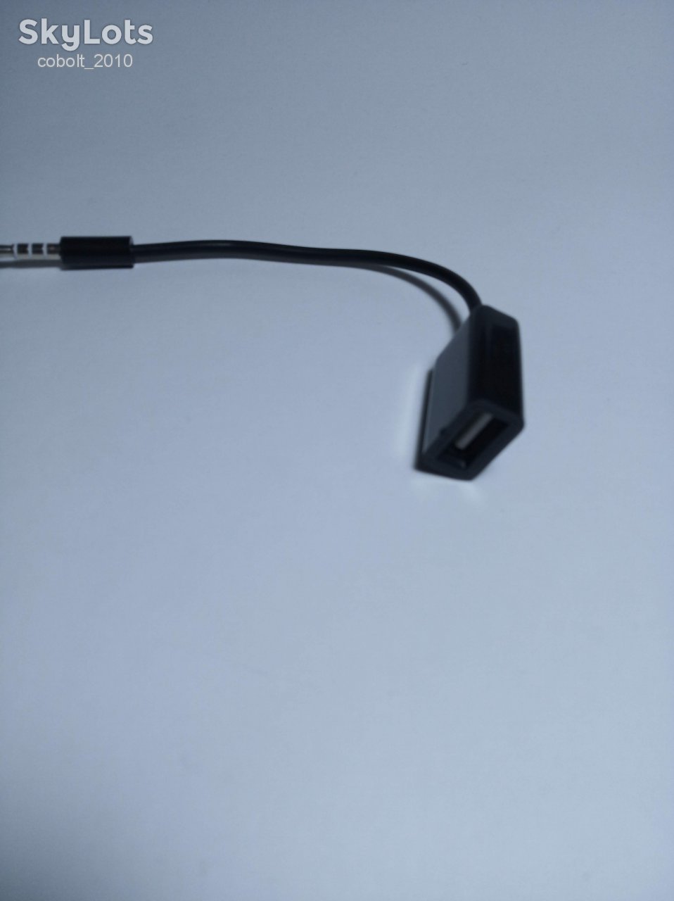 Кабель аудио 3.5 jack M-USB F 10см - фото фото фото 1