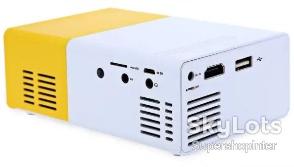 Мультимедийный портативный проектор UKC YG-300 с динамиком White/Yellow - фото фото фото 5