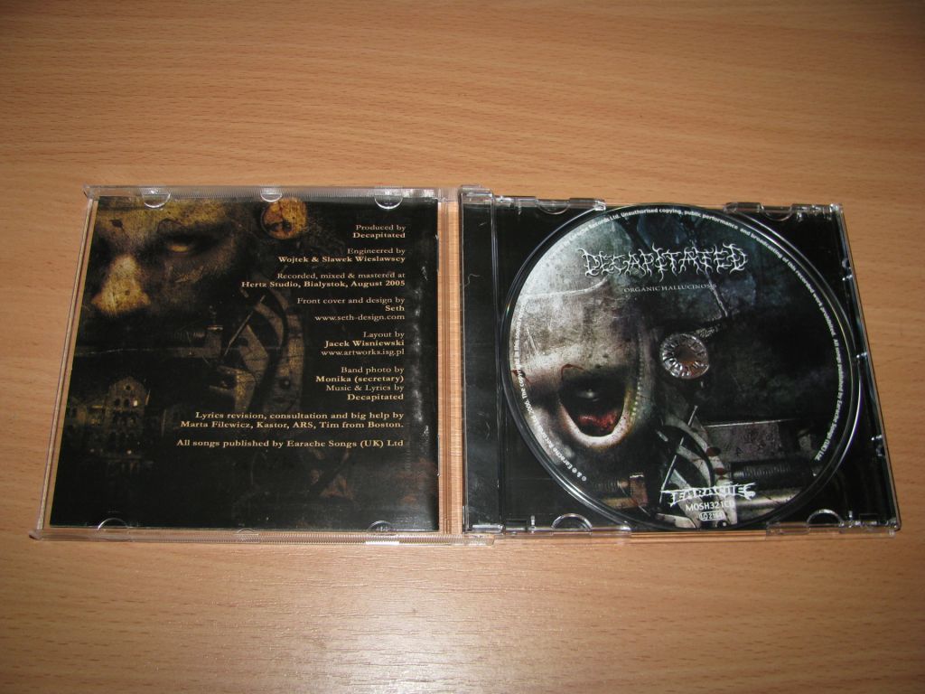 DECAPITATED - Organic Hallucinosis  (2006 Earache 1st press) - фото фото фото 1