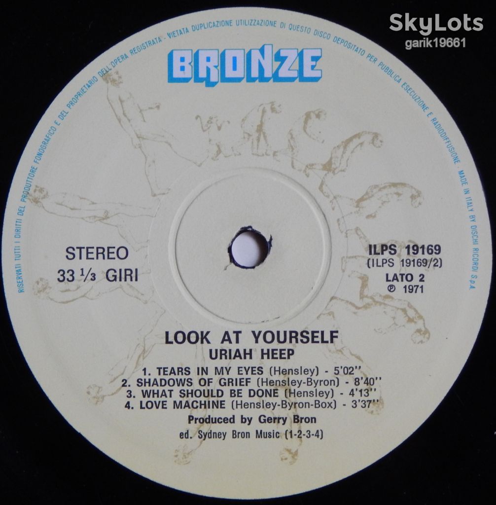 Uriah Heep – Look At Yourself  (Bronze – ILPS 19169, Italy) EX+/NM- - фото фото фото 3