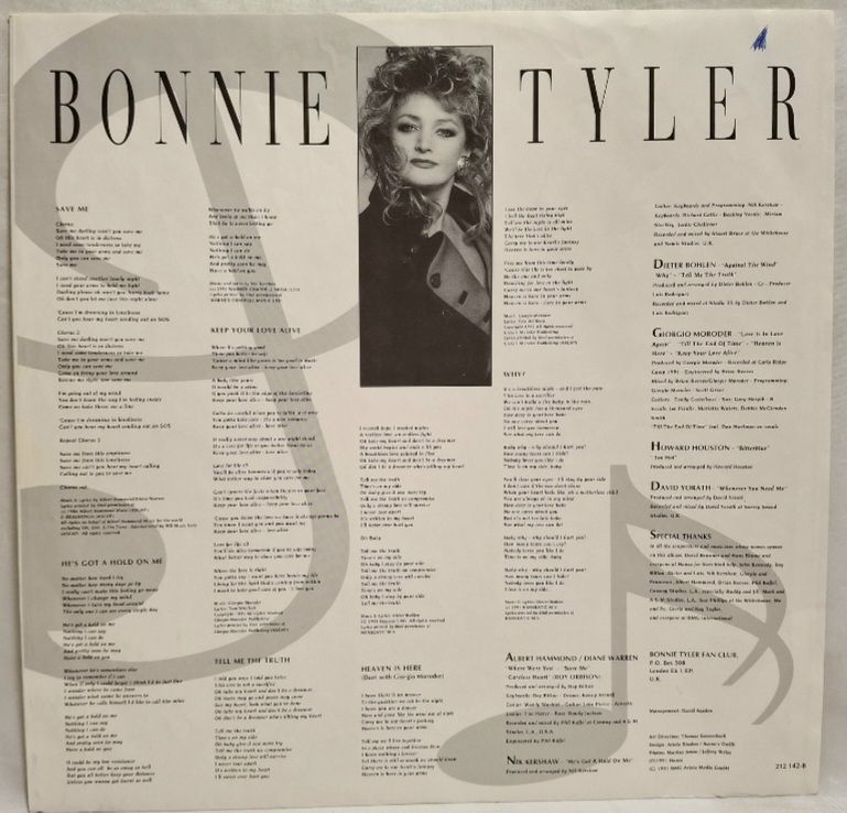 Bonnie Tyler - Bitterblue - 1991.   (LP). 12. Vinyl. Пластинка. Germany. - фото фото фото 2