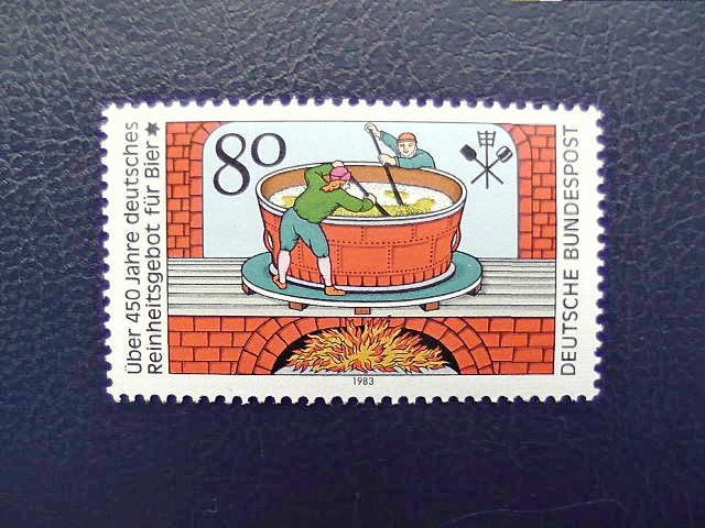 Поштова марка Німеччина ФРН " Пивоварня " 1983 рік ** - фото фото фото 0