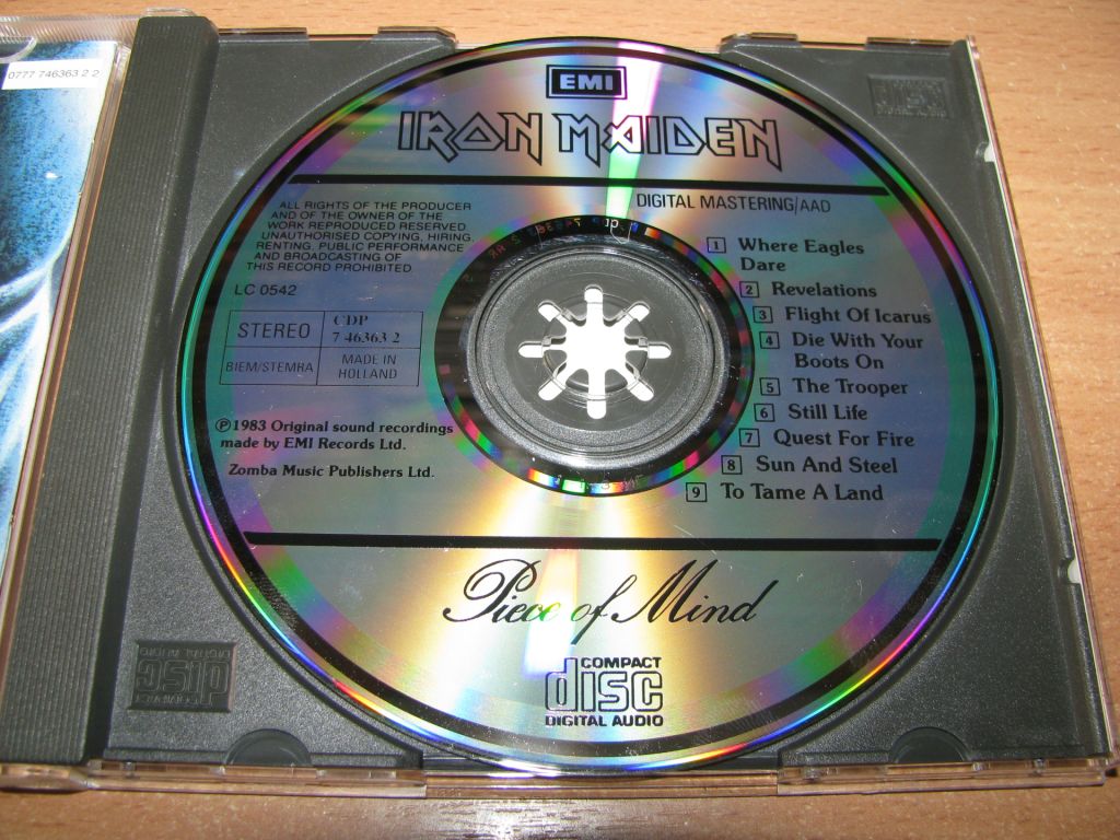 IRON MAIDEN - Piece Of Mind  (1994 EMI Holland) - фото фото фото 2