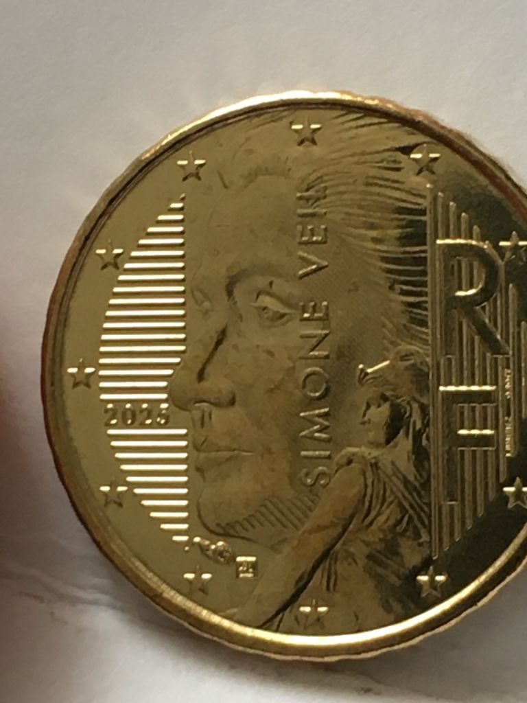 10 євроцентів 2025 року, Франція. Сімона Вейль. - фото фото фото 1