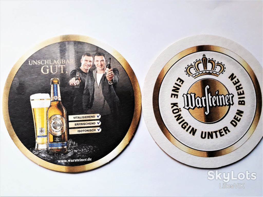 Бирдекель  Warsteiner  братья Кличко - фото фото фото 1