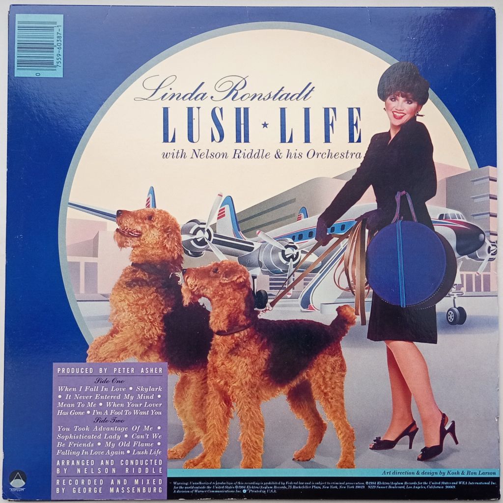 LINDA RONSTADT WITH NELSON RIDDLE &amp; HIS ORCHESTRA Lush Life LP EX-/EX - фото фото фото 2