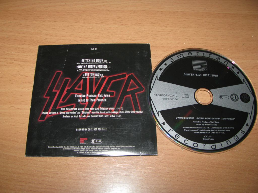 SLAYER - Live Intrusion  (1995 American PROMO) - фото фото фото 1