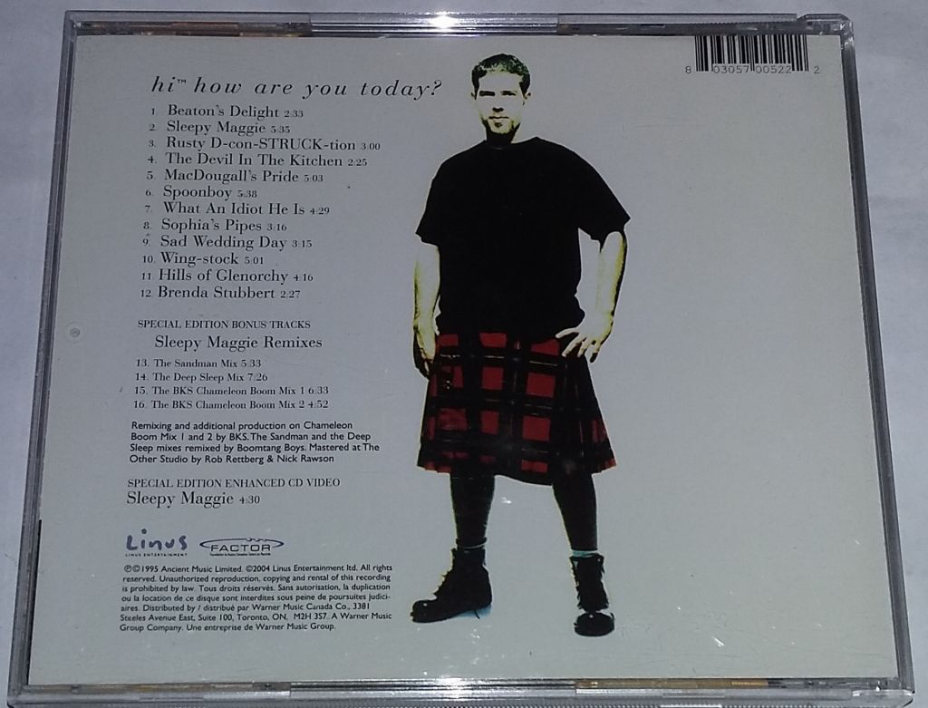ASHLEY MacISAAC Hi™How Are You Today?   (Special Edition) CD Canada - фото фото фото 2