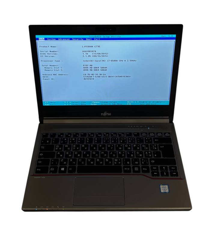 Ноутбук FUJITSU Lifebook E736 i7-6500U/8/120 SSD - Class A- - фото фото фото 4