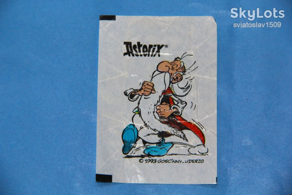 вкладыш от жевательной резинки ASTERIX Fleer - фото фото фото 0