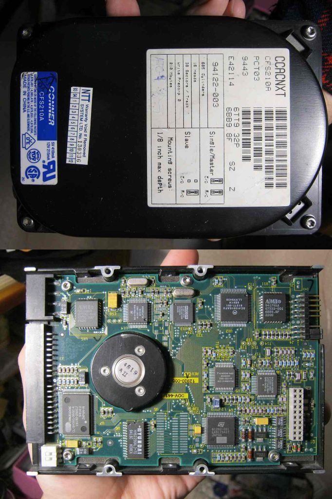 CFS210A Conner, Старовинний HDD 210MB 3,5" робочий - фото фото фото 2