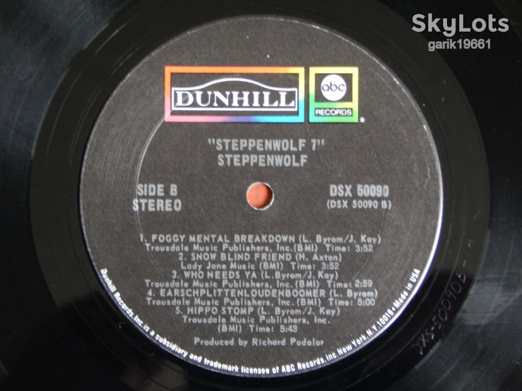 Steppenwolf ‎– Steppenwolf 7  (ABC/Dunhill Records ‎– DSX 50090, US) EX+/EX - фото фото фото 4