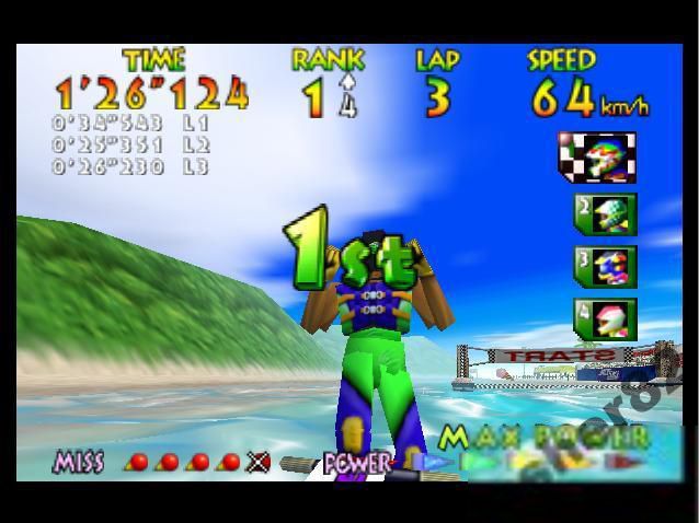 Игра на Nintendo 64 "Wave Race 64"        (PAL) - фото фото фото 4