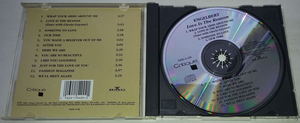 ENGELBERT Love Is The Reason CD US - фото фото фото 1