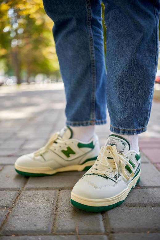 New Balance 550 Green Leather Leon Dore 36 - фото фото фото 1
