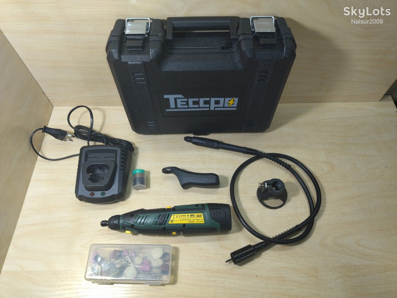 ГРАВЕР АККУМУЛЯТОРНЫЙ TECCPO Cordless Rotary Tool TDRT03P из Германии. - фото фото фото 6