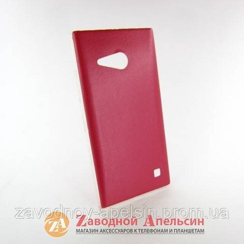 Nokia 730 Lumia чехол накладка кожа red - фото фото фото 1