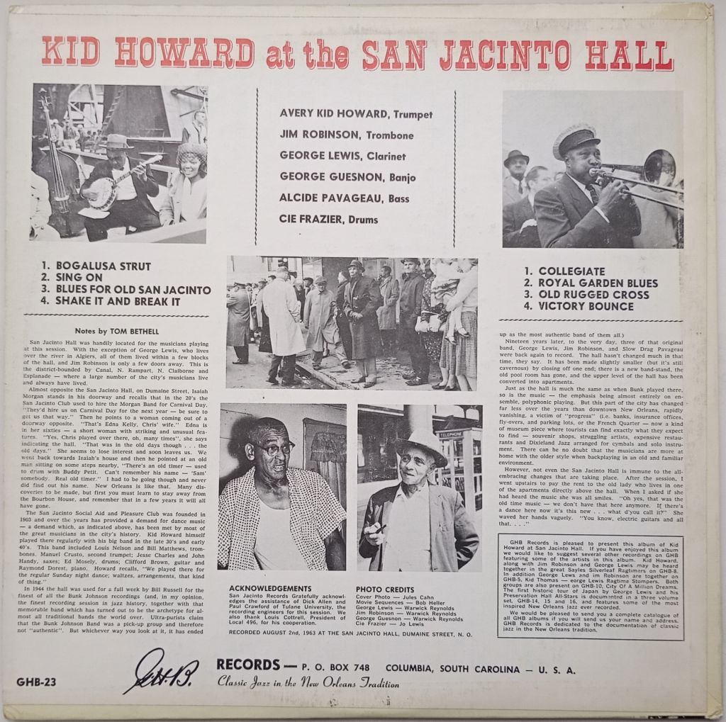 KID HOWARD Kid Howard At The San Jancinto Hall LP EX - фото фото фото 1