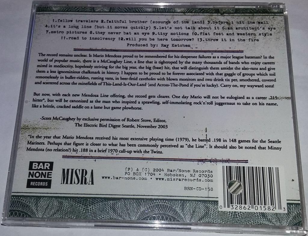 THE MENDOZA LINE Fortune CD US - фото фото фото 2