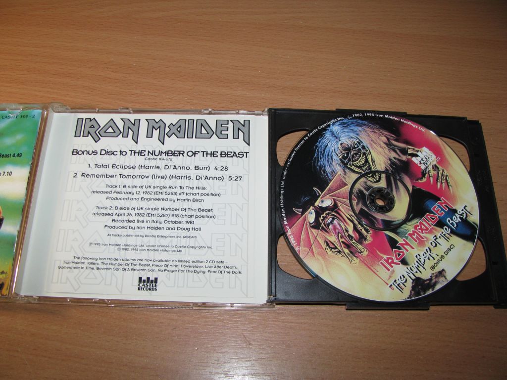 IRON MAIDEN - The Number Of The Beast  (1995 CASTLE 2CD USA) - фото фото фото 2