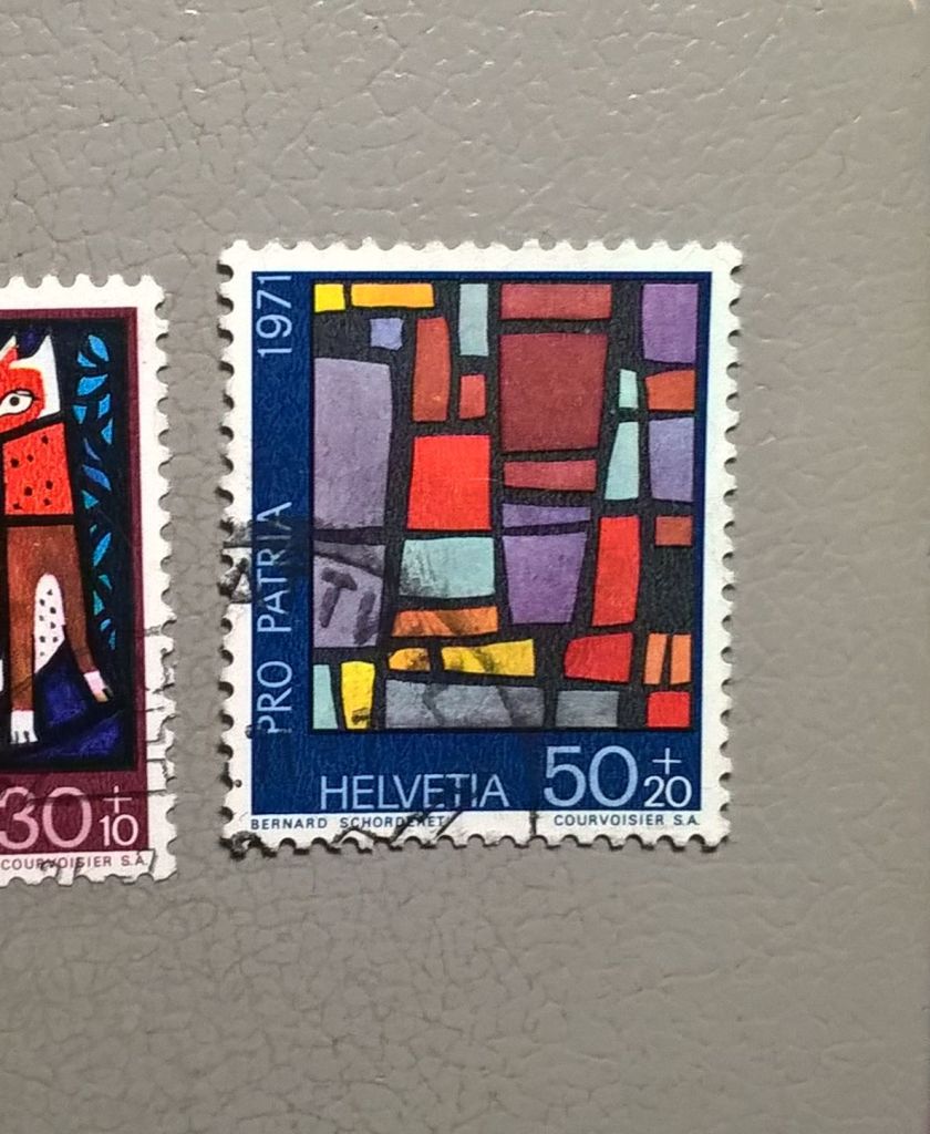 Швейцария Искусство Витражи 1971 - фото фото фото 1