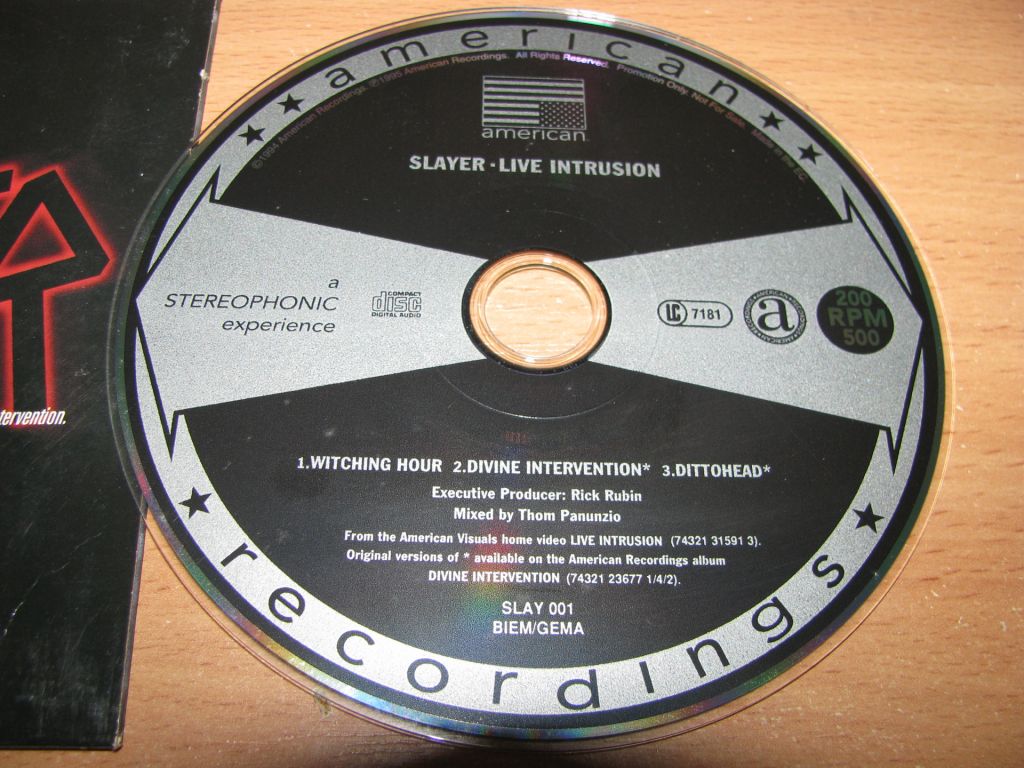 SLAYER - Live Intrusion  (1995 American PROMO) - фото фото фото 2