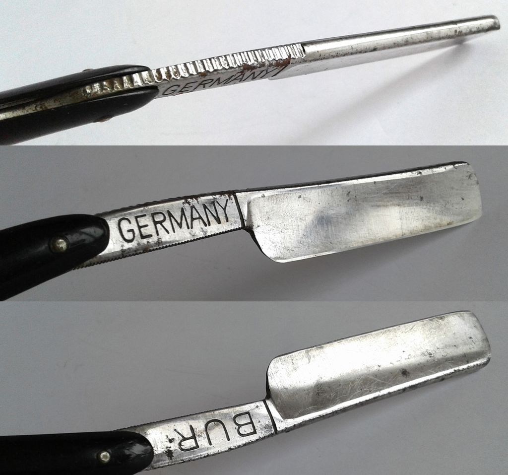 Антикварная опасная бритва BUR Germany Fv8 - фото фото фото 2