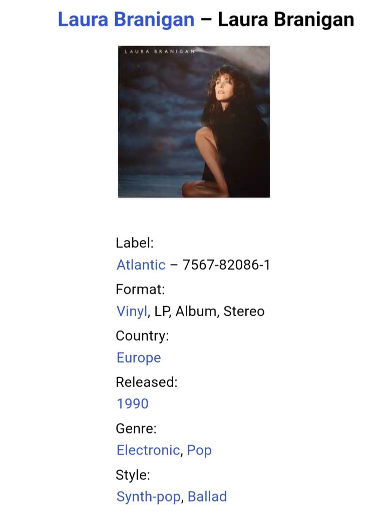 Laura Branigan - Album - 1990.  (LP). 12. Vinyl. Пластинка. Germany. - фото фото фото 6