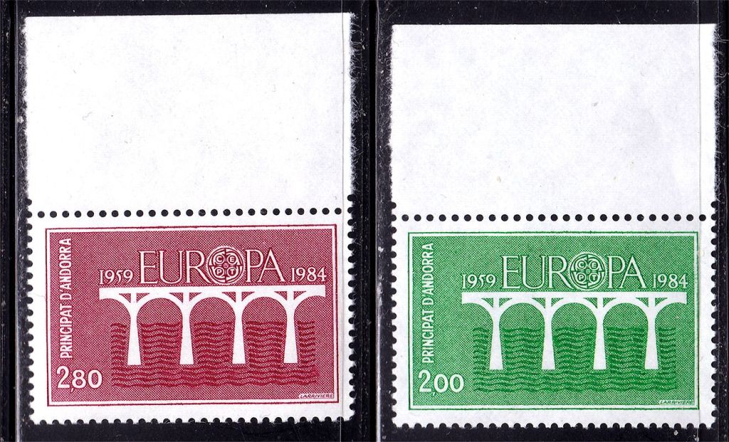 Андорра  RF  1984 г  MNH - EUROPA СЕРТ - - фото фото фото 0