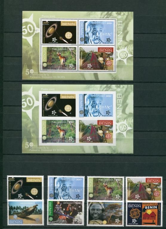 Бенин Benin Космос Фауна Эйнштейн  Европа   MNH - фото фото фото 0