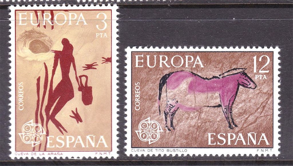 Испания 1976 г MNH  - EUROPA CEPT - наскальные рисунки - фото фото фото 0