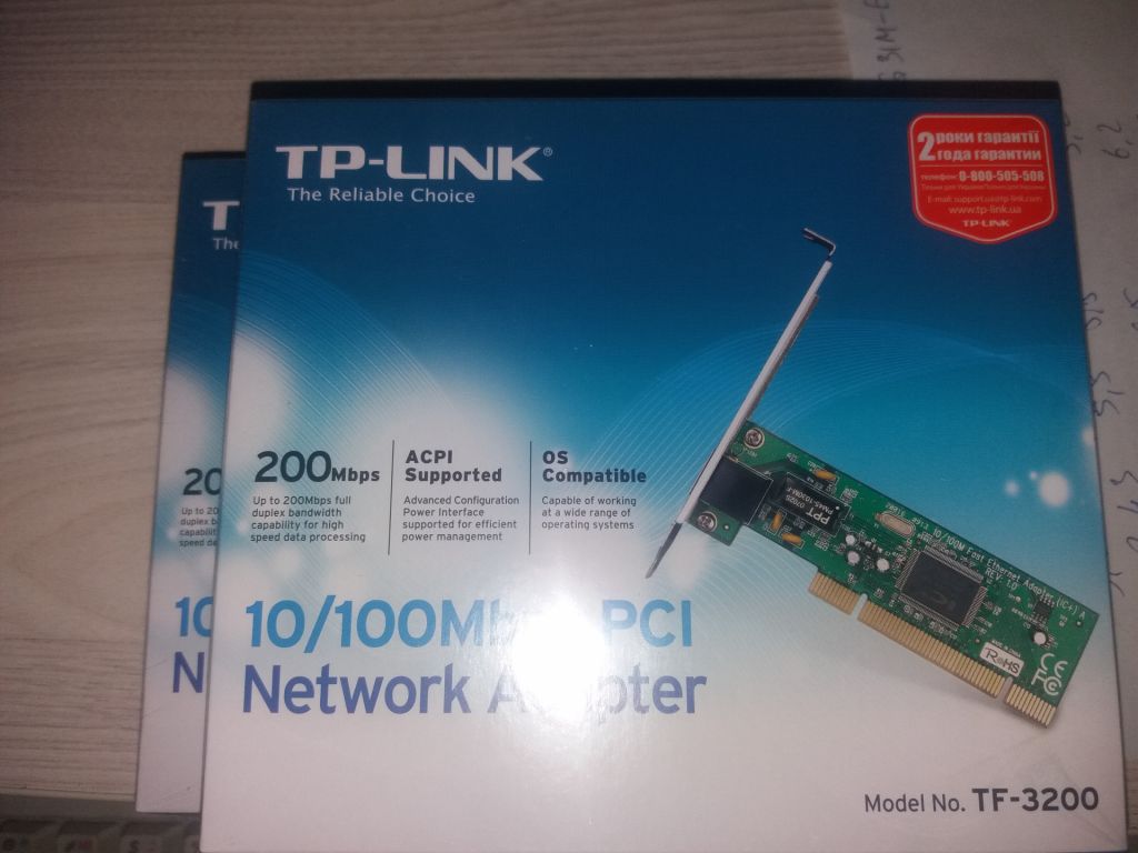 TP-LINK TF-3200 10/100 мережевий адаптер PCI сетевая плата - фото фото фото 0