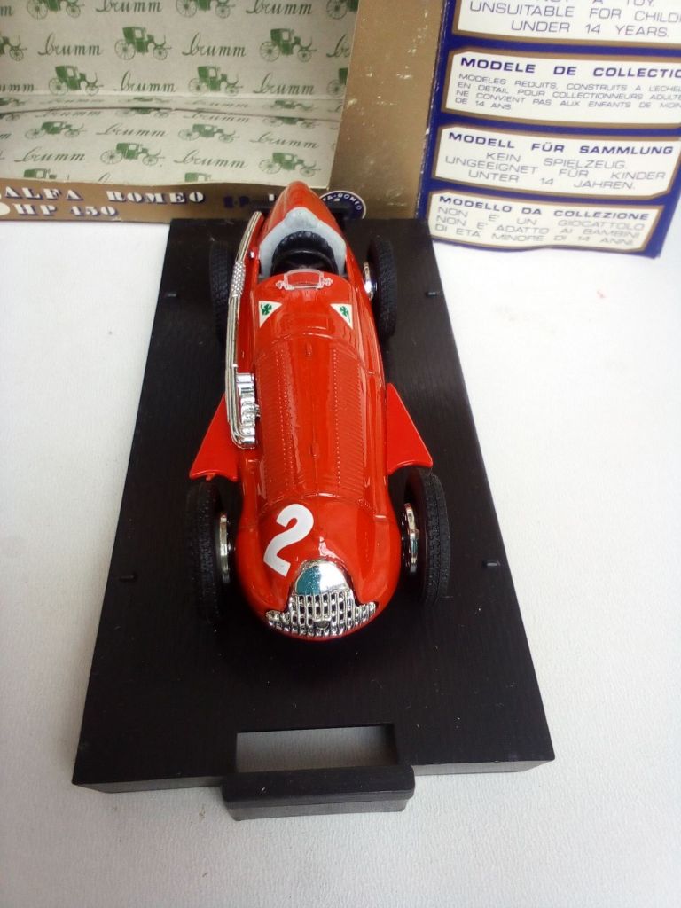 Brumm 1/43 - Alfa Romeo GP 159 1951 Red #2 - фото фото фото 6