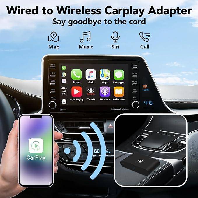 Беспроводной адаптер Carplay Apple Carplay Преобразование проводного в беспроводной ключ - фото фото фото 2