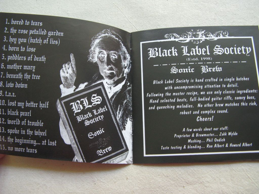 CDLP Black Label Society. Sonic Brew. 1999. - фото фото фото 3