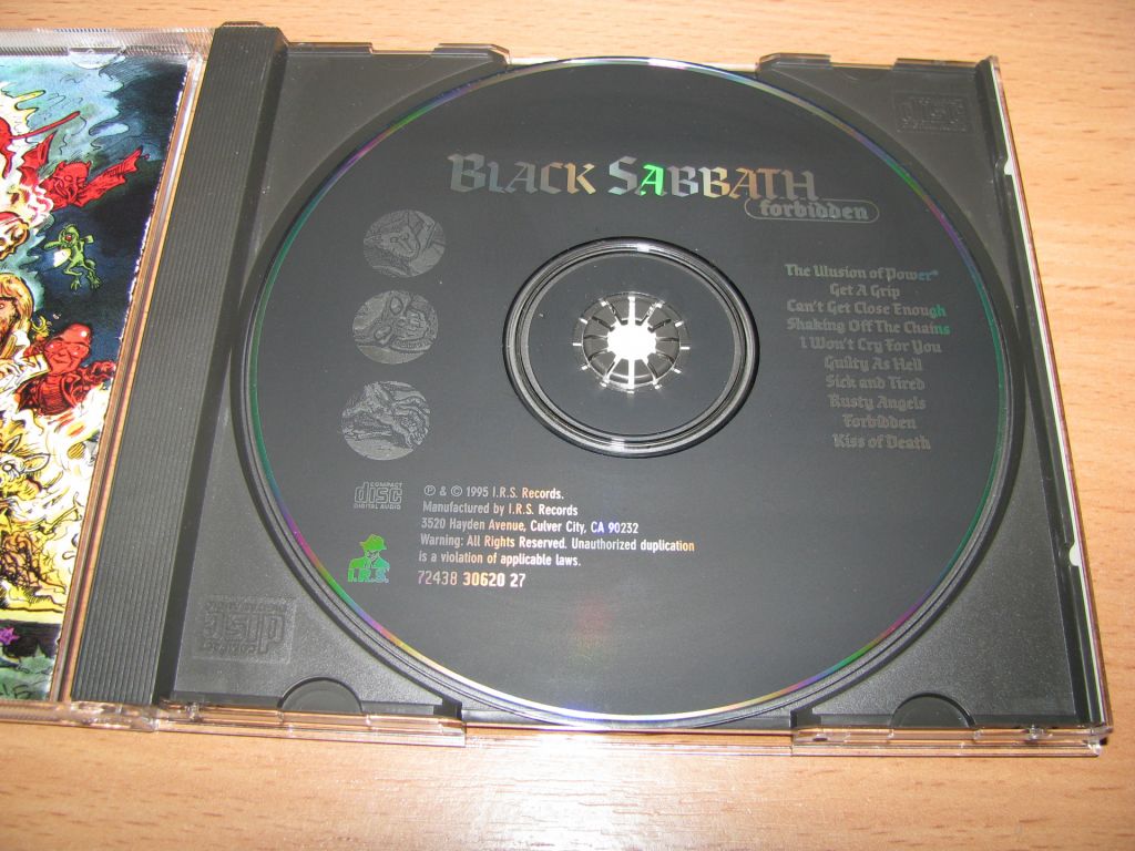 BLACK SABBATH - Forbidden    (1995 I.R.S., 1st press,USA) - фото фото фото 2