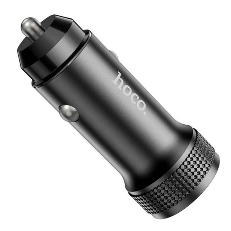 Автомобільний зарядний пристрій Hoco Z49 12W / 2.4A 2USB Black - фото фото фото 1