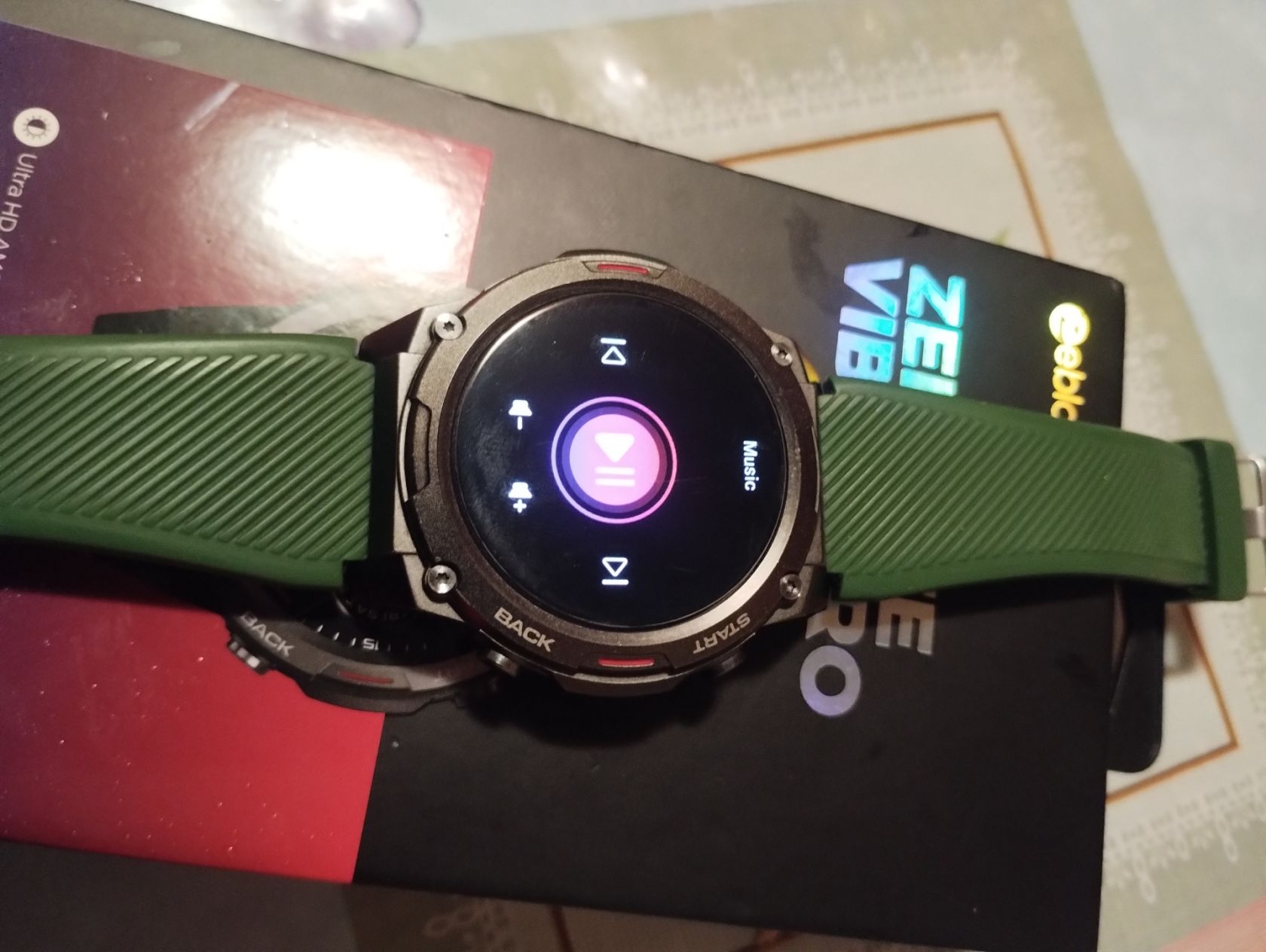 Смарт-годинник Zeblaze Vibe 7 Pro, металевий корпус  AMOLED-дисплей, вимірювання пульсу та SpO2 - фото фото фото 9
