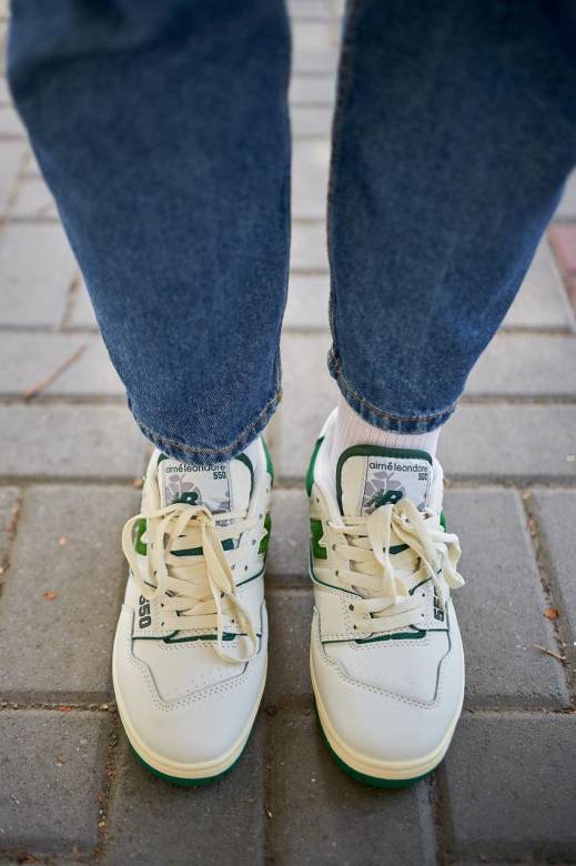 New Balance 550 Green Leather Leon Dore 36 - фото фото фото 4
