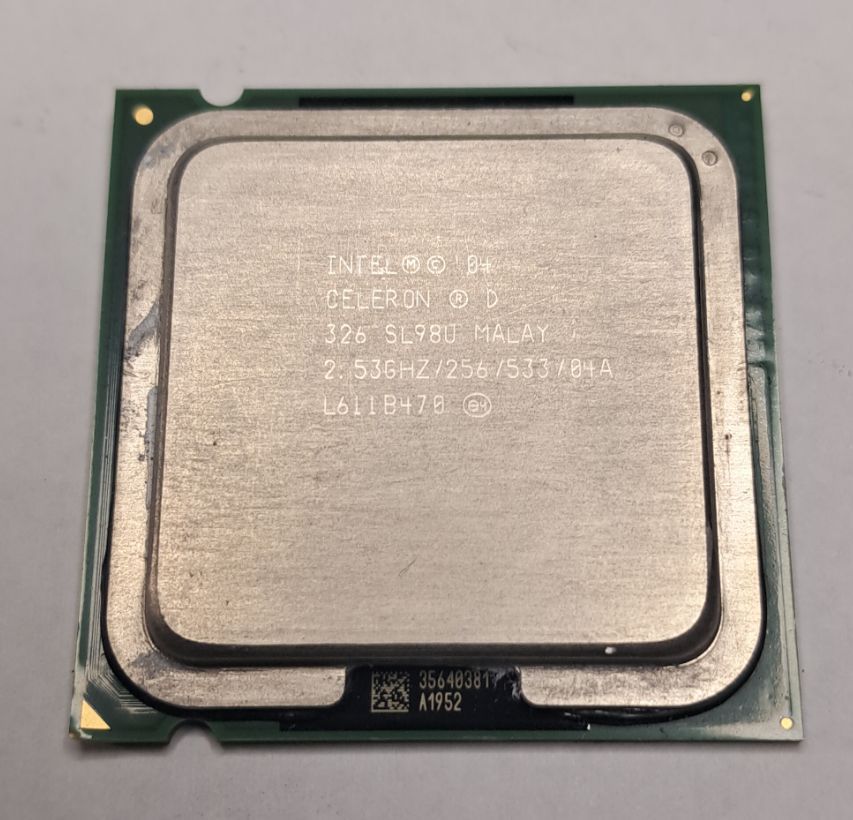 Процессор Intel Celeron D 326 2.53GHz / 256K / 533MHz LGA775  (SL98U) Рабочий - фото фото фото 0