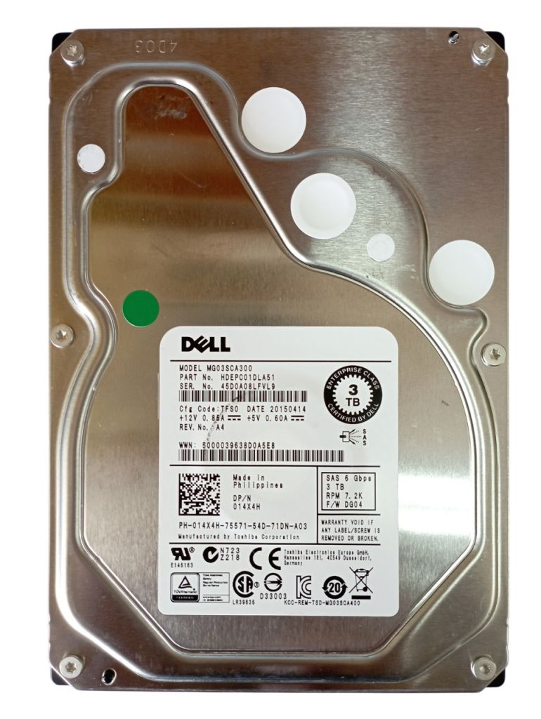 HDD 3.5 3TB SAS Toshiba MG03SCA300 7200/64mb для серверів - фото фото фото 0