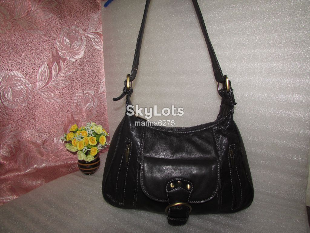 УДОБНАЯ ПРАКТИЧНАЯ СУМКА 100% МЯСИСТАЯ КОЖА~GENUINE LEATHER~ - фото фото фото 3