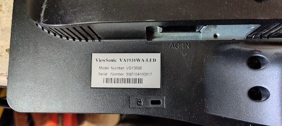 Широкоформатный LED монитор 19 дюймов ViewSonic VA1931WA-LED № 24100635 - фото фото фото 2