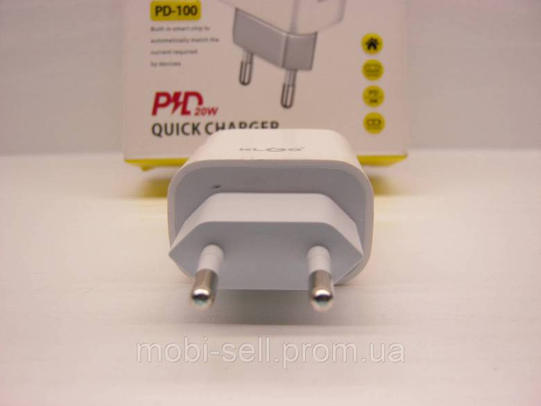 Зарядное устройство KLGO PD-100 20W PD 3.0 USB-C - фото фото фото 6