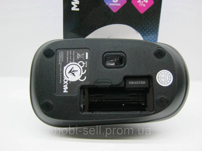 Миша Maxxter бездротова 2.4 GHz Optical Mouse, 1.5V / АА, White-Black - фото фото фото 7